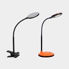 LAMPARA ESCRITORIO INTEGRA BROCHE C/PINZA LED 6W NEGRA 27042